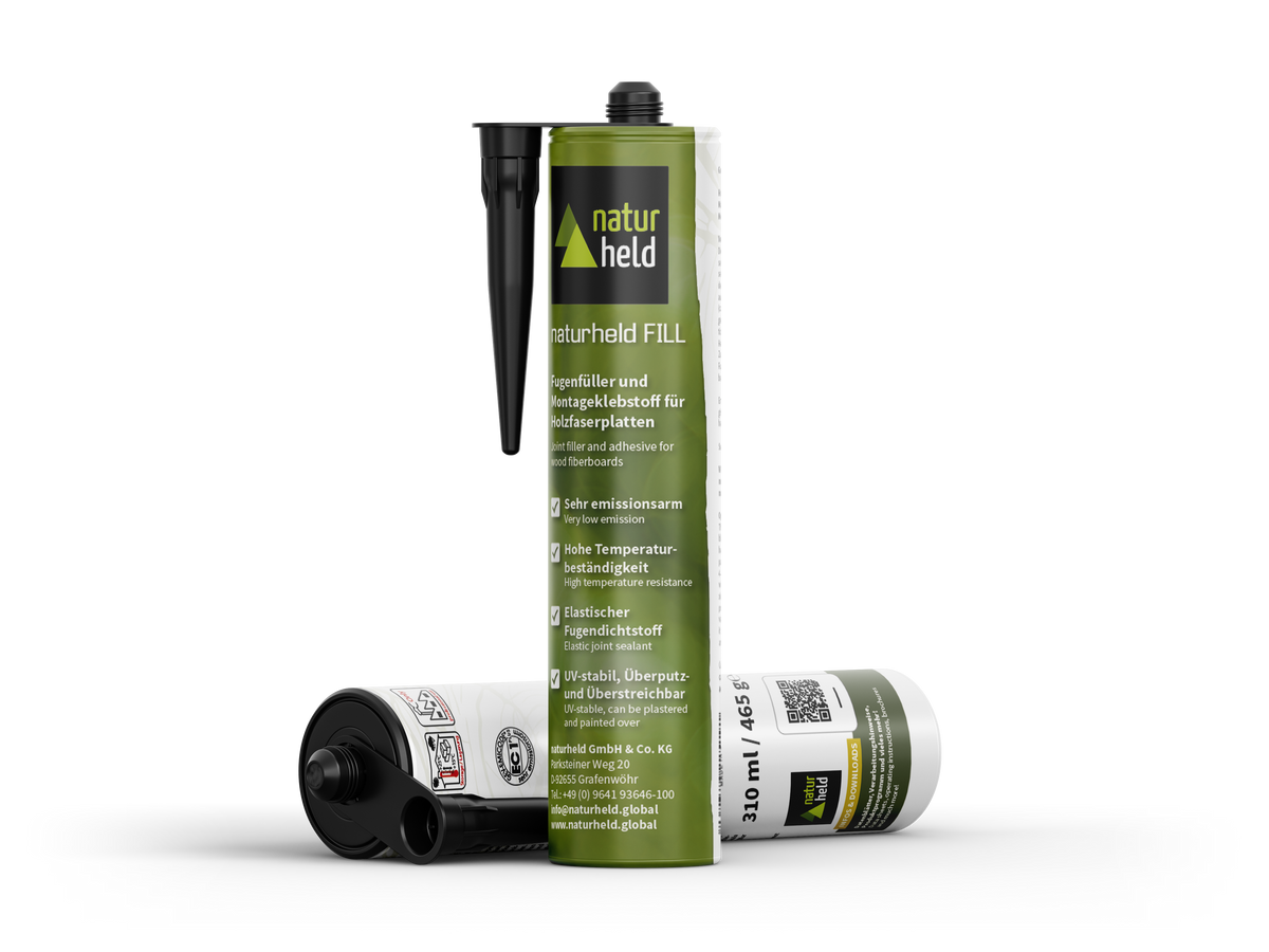 naturheld FILL Fugenfüller und Montageklebstoff in der Kartusche