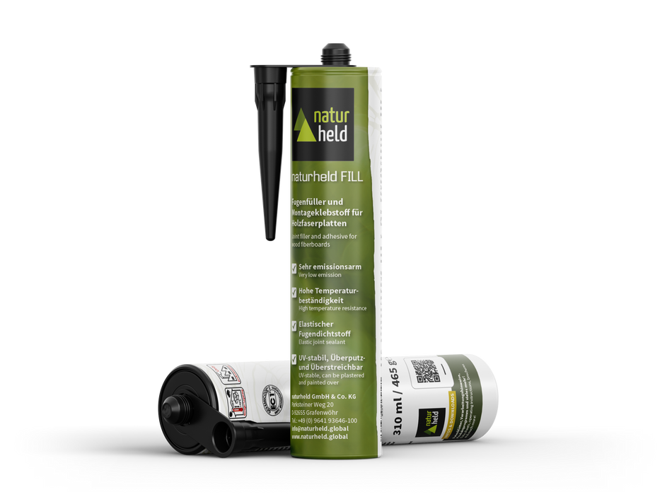 naturheld FILL Fugenfüller und Montageklebstoff in der Kartusche