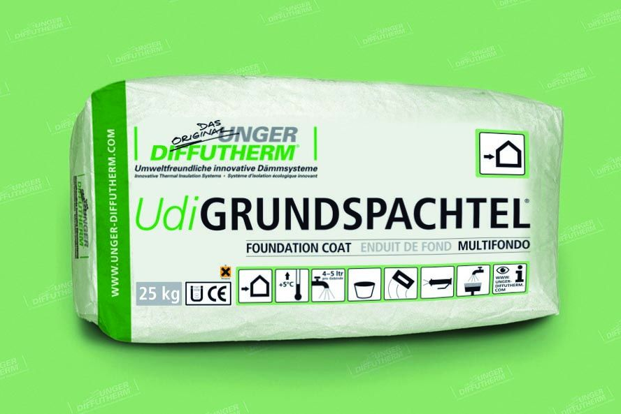 UdiGRUNDSPACHTEL mineralischer Spachtel- und Armierungsmörtel, 25-kg-Sack